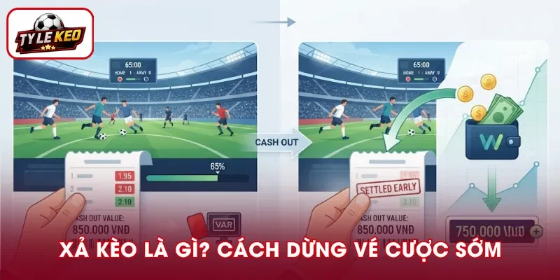 Xả kèo là gì? Đây là cách dừng vé cược trước giờ kết thúc